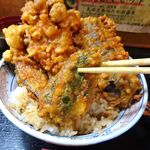 花家 - 海老天丼（大盛）1,000円