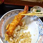 花家 - 海老天丼（大盛）1,000円