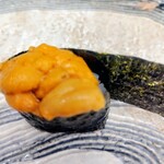 鮨いの上 - 北海雲丹　（千葉カマス写真撮れず）