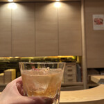 感と間 - バカラのグラスで^ ^