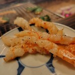 囲炉裏 吟 - 海老、めちゃくちゃ美味しかった♪