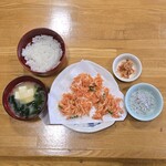 あおぞら - 桜えび定食
(かきあげ･かまあげ･桜煮･ごはん･お味噌汁)