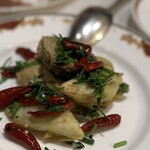 筑紫樓 - 旬の牡蠣と秋茄子の香り炒め