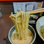 鶏paitan 心麦 - 鶏paitanつけ麺大盛