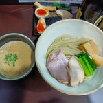 鶏paitan 心麦 - 鶏paitanつけ麺大盛
