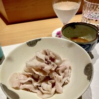 和 のぎ - ⑩香り豚のしゃぶしゃぶ　小菅村の唐辛子