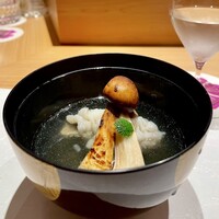和 のぎ - ③鱧と松茸のお椀