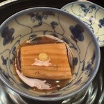 石葉 - 穴子 蓮根餅 べっこう餡掛け 辛子