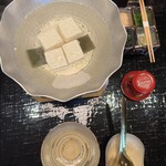 石葉 - 『十二庵』さんの豆腐用いた湯豆腐01