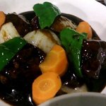蛮蛮飯店 万里香 - 酢豚（黒酢）