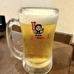 世界の山ちゃん - 生ビール 中ジョッキ