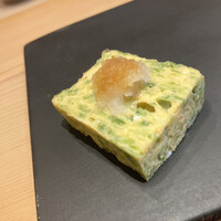 鮨結う遥 - 青のり？青さ？入り卵焼き。甘め