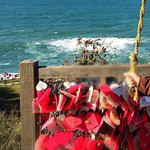 シーガル - 岬の鐘付近には多くのプレートが付けられてる。店内にもプレートを設置する場所があります。