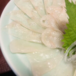 かき忠 - 自家製ポン酢で頂く、下関ふく刺