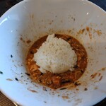 拉麺 寺山 - ご飯入れてオジヤ風に