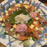 うおいちばん - 海鮮バラチラシのアップ