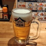 大衆スタンド神田屋 - 生ビールジョッキ