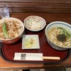 さぬきや - かき揚げ丼ととろろこぶうどんのランチセット@1,500円