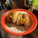 THE GRABBER hamburger pub - 【Louis 3st Anniversary】 『RED CARPET DOUBLE CHEESE BURGER¥3,300』 『HOT COFFEE¥495』