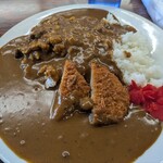 フジカントリークラブ - カレー大盛り！&コロッケトッピングにしてみました！