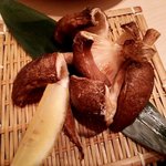 大漁旗 - なば（椎茸）の塩焼き