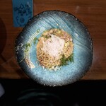 らぁ麺×肉寿司居酒屋 鬼滅の桜 - 烏賊肝と葱和え玉