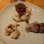 スシとおでんほたる - 先付け3種盛り