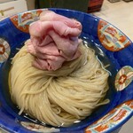 つけめん金龍 - 鰹昆布水つけ麺300g（1050円＋100円）