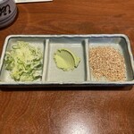 山一屋 - 薬味　うどんに山葵？