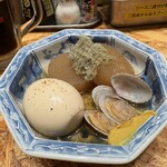 福島呑場ヒンジ - 大根と半熟卵