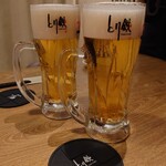 とり鉄 - ドリンク写真:カンパ～イ