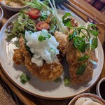 麦と米 - アジフライ　厚くてサクサクふわふわ