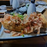 酒蔵 初孫 - 栃尾油揚焼（ねぎ味噌）