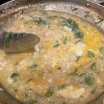 煮こみ - モツ煮　最後の雑炊2人前