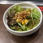 お好み焼 三河多田屋 - ランチメニューのサラダ