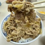 牛丼専門サンボ - 牛丼大盛りアップ