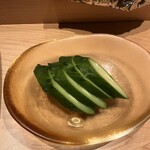 浅草壽司清 - キュウリの糠漬け