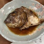 魚庭本店 - 鯛の粗煮。味付け抜群！