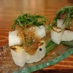 清瀬ダイニング - ほっくほく網焼き長芋の梅肉ソースがけ