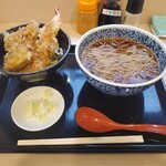 和そば - ミニ舞茸海老天丼セット