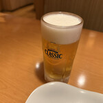 お盆としゃぶしゃぶ 十勝晴れ - 〆ビール