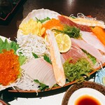 海鮮 雅 - 舟盛りのお刺身（これで1人前）
