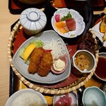 和食麺処 サガミ - 花かごサガミ膳のおかず