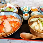 カフェ笑夢 - 夫ははらこ飯定食(☕️&ミニデザート付き)2800円✨✨