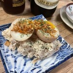 米徳 - ポテトサラダ半熟味玉乗せ