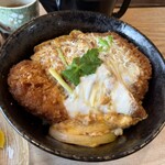 石臼粗挽き 手打そば 幻庵 - セットのかつ丼