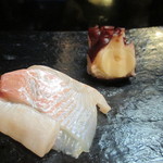 日本橋橘町　都寿司 - 蛸と平目