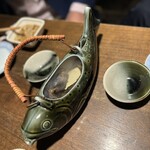 小川の魚 - 岩魚の骨酒