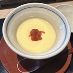 鮨旬美 西川 - 梅茶碗蒸し