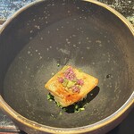 鮨旬美 西川 - 余市　あん肝　シャリ